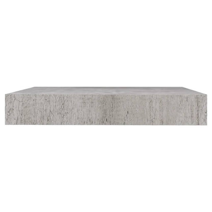 Plovoucí Nástěnné Police 2 Ks Betonově Šedé 23X23,5X3,8 Cm Mdf Betonová Šedá