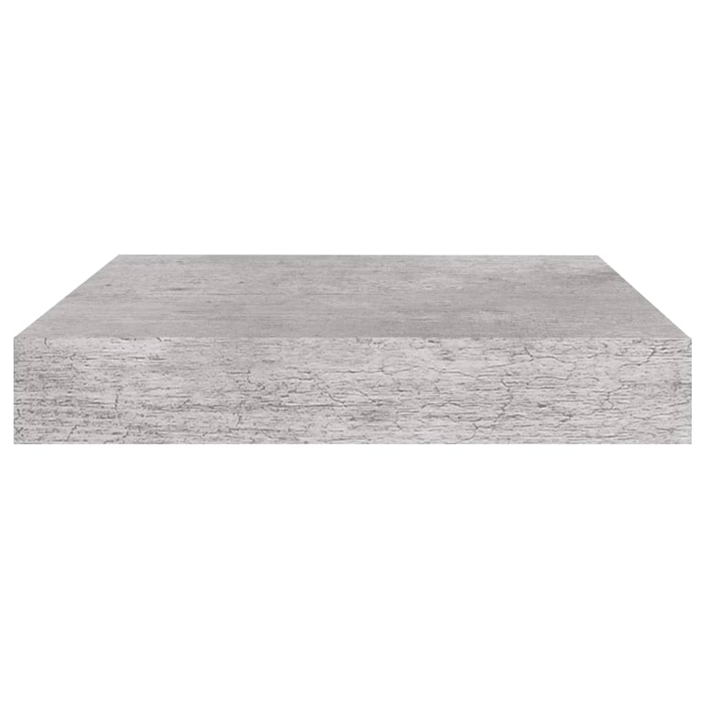 Plovoucí Nástěnné Police 4 Ks Betonově Šedé 23X23,5X3,8 Cm Mdf Betonová Šedá