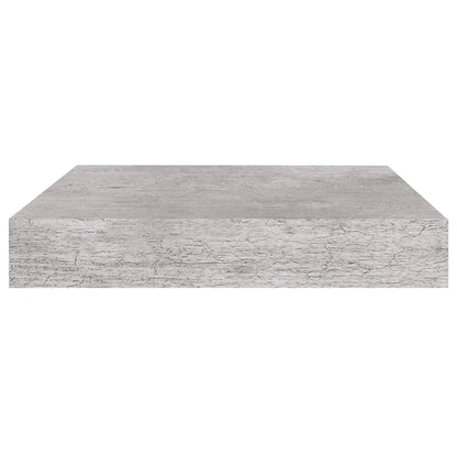 Plovoucí Nástěnné Police 4 Ks Betonově Šedé 23X23,5X3,8 Cm Mdf Betonová Šedá