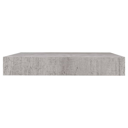 Plovoucí Nástěnné Police 4 Ks Betonově Šedé 23X23,5X3,8 Cm Mdf Betonová Šedá