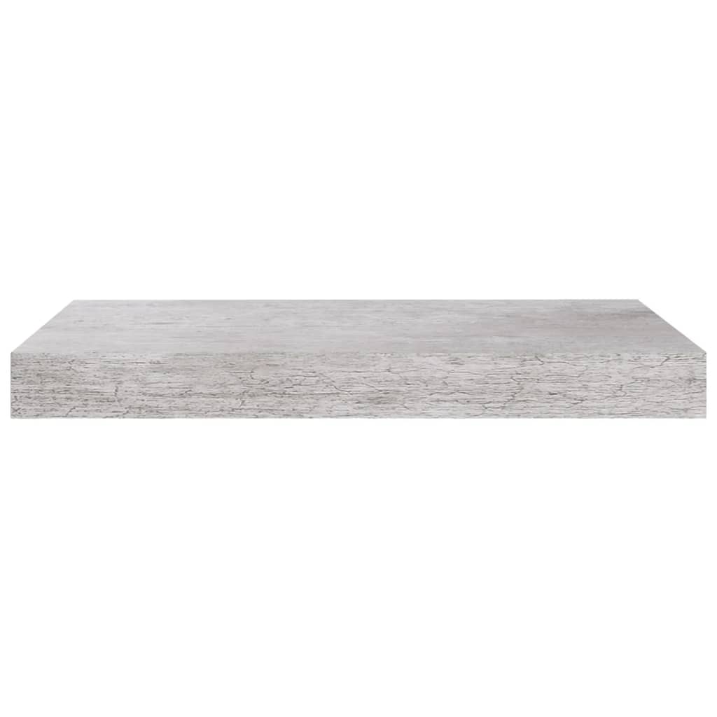 Plovoucí Nástěnné Police 2 Ks Betonově Šedé 40X23X3,8 Cm Mdf Betonová Šedá
