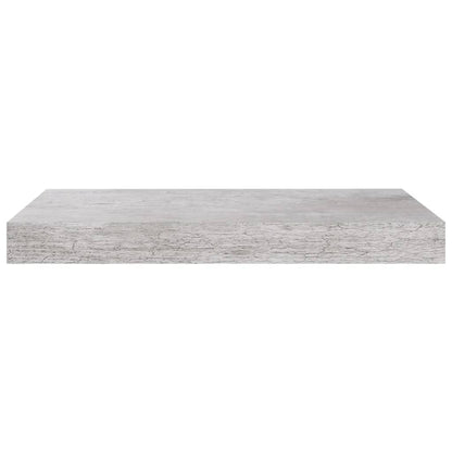 Plovoucí Nástěnné Police 2 Ks Betonově Šedé 40X23X3,8 Cm Mdf Betonová Šedá