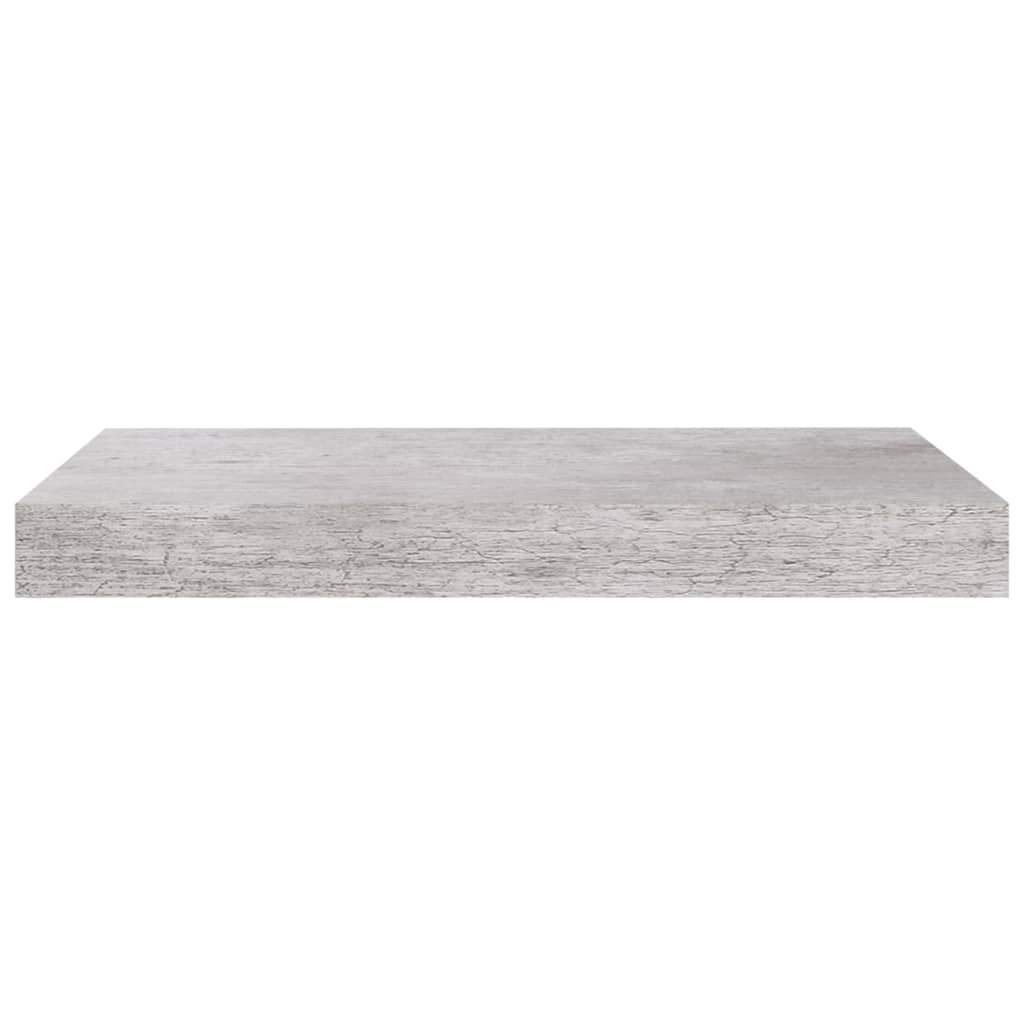 Plovoucí Nástěnné Police 4 Ks Betonově Šedé 40X23X3,8 Cm Mdf Betonová Šedá