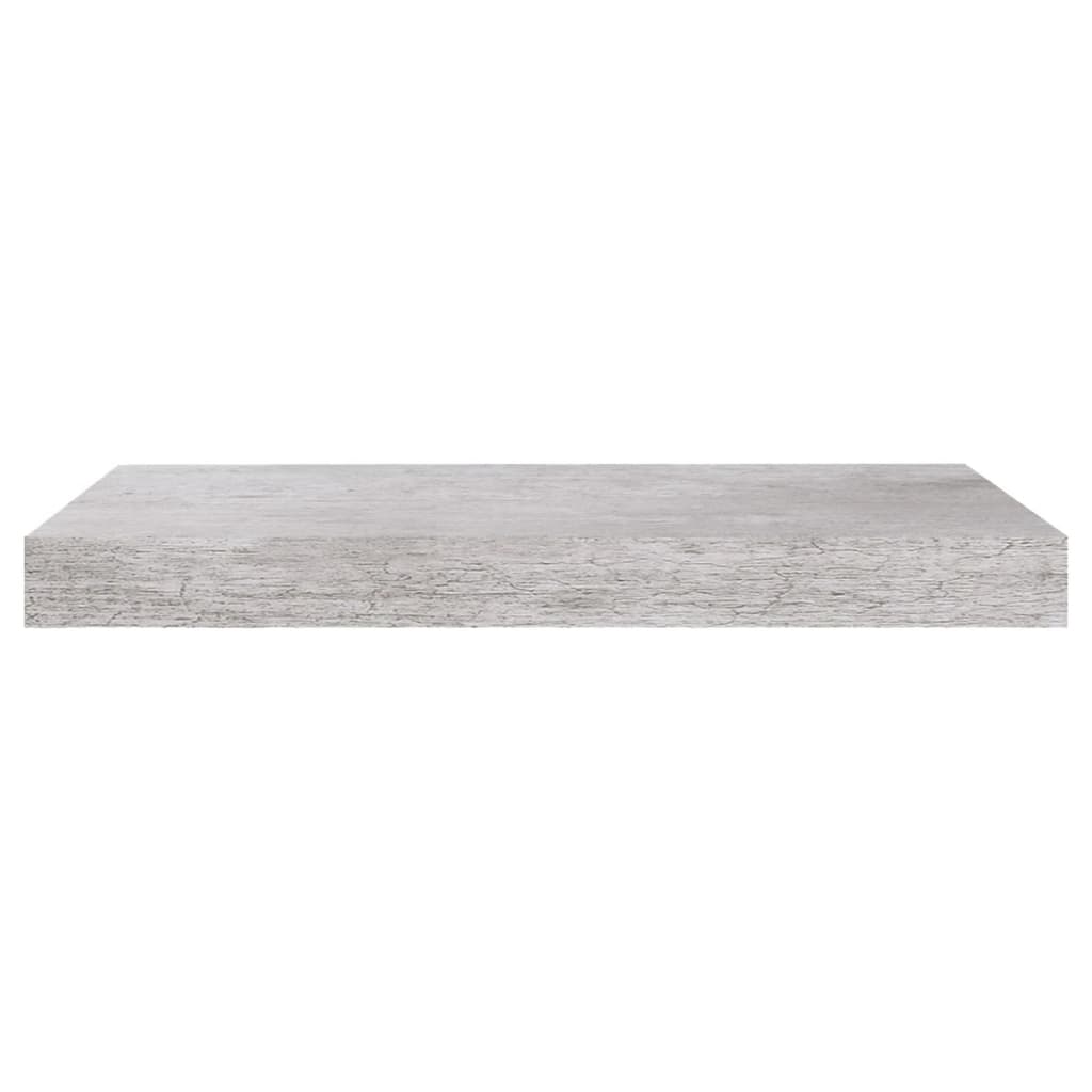 Plovoucí Nástěnná Police Betonově Šedá 50 X 23 X 3,8 Cm Mdf Betonová Šedá