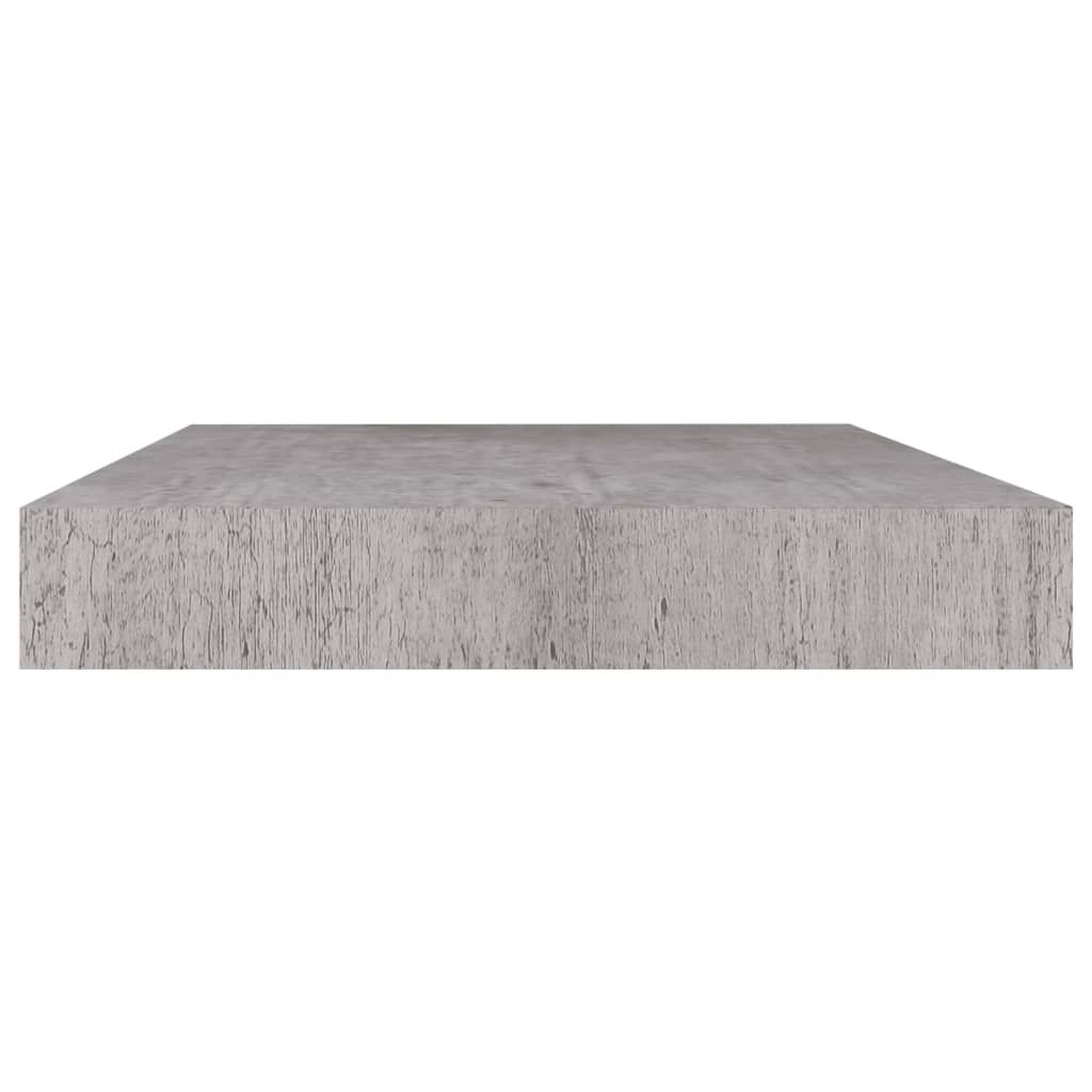 Plovoucí Nástěnná Police Betonově Šedá 50 X 23 X 3,8 Cm Mdf Betonová Šedá
