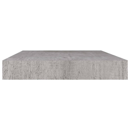 Plovoucí Nástěnná Police Betonově Šedá 50 X 23 X 3,8 Cm Mdf Betonová Šedá