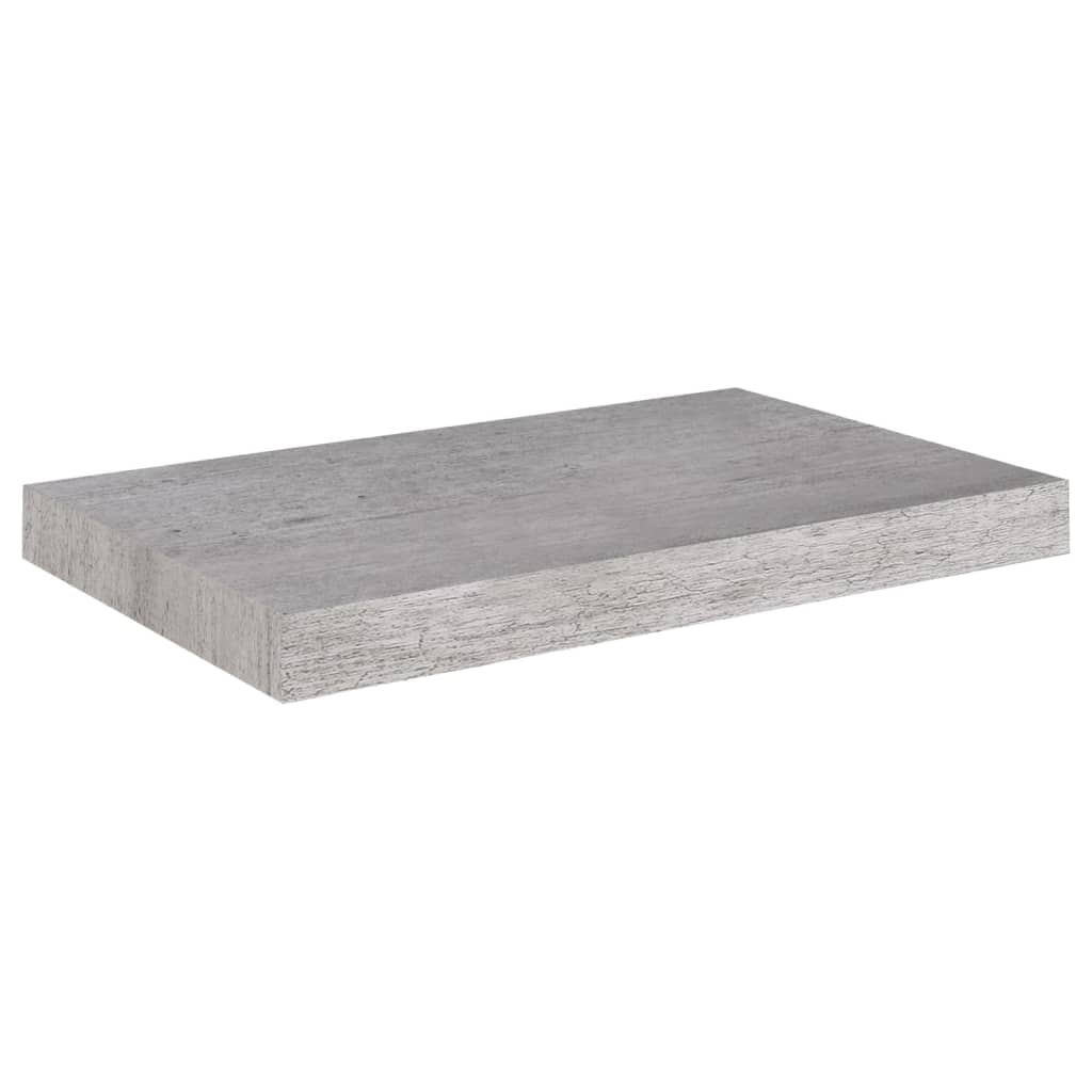 Plovoucí Nástěnné Police 4 Ks Betonově Šedé 50X23X3,8 Cm Mdf Betonová Šedá