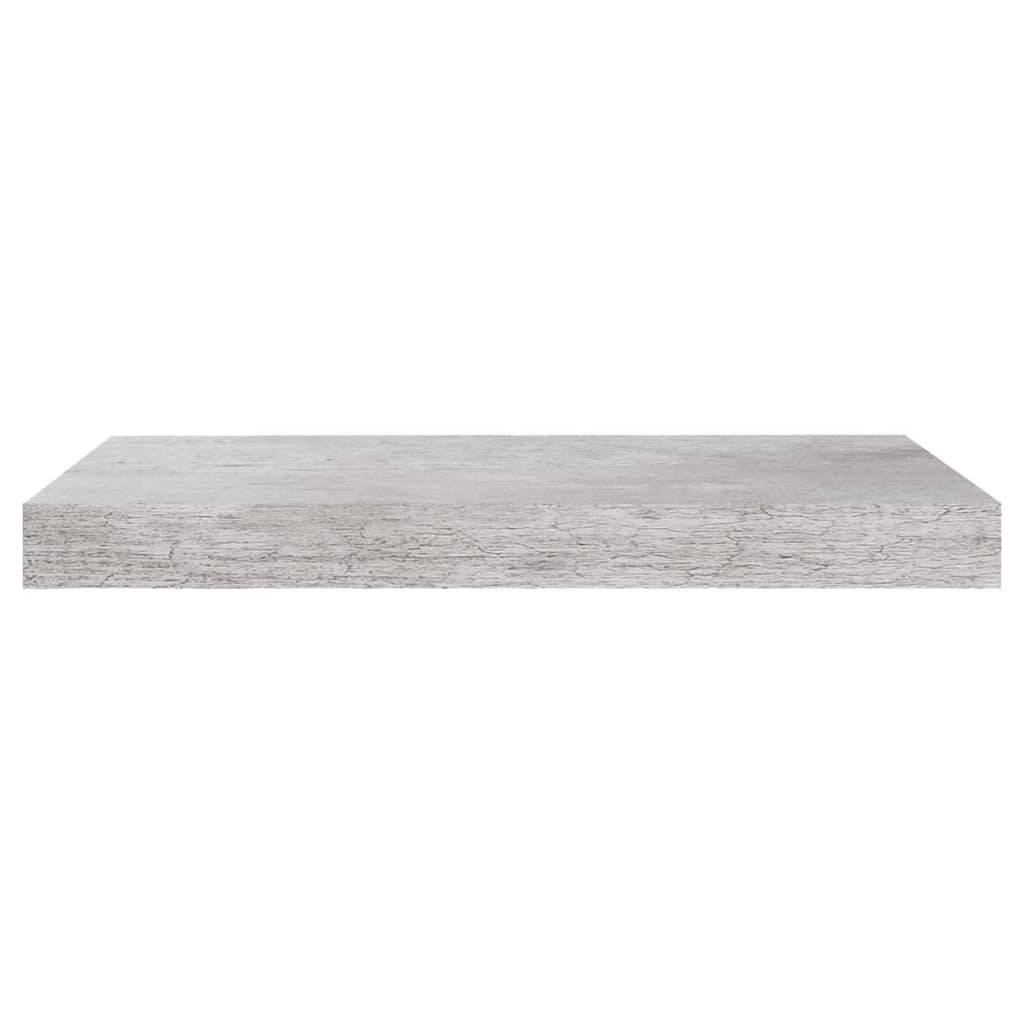 Plovoucí Nástěnné Police 4 Ks Betonově Šedé 50X23X3,8 Cm Mdf Betonová Šedá