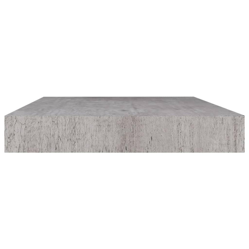 Plovoucí Nástěnné Police 4 Ks Betonově Šedé 50X23X3,8 Cm Mdf Betonová Šedá