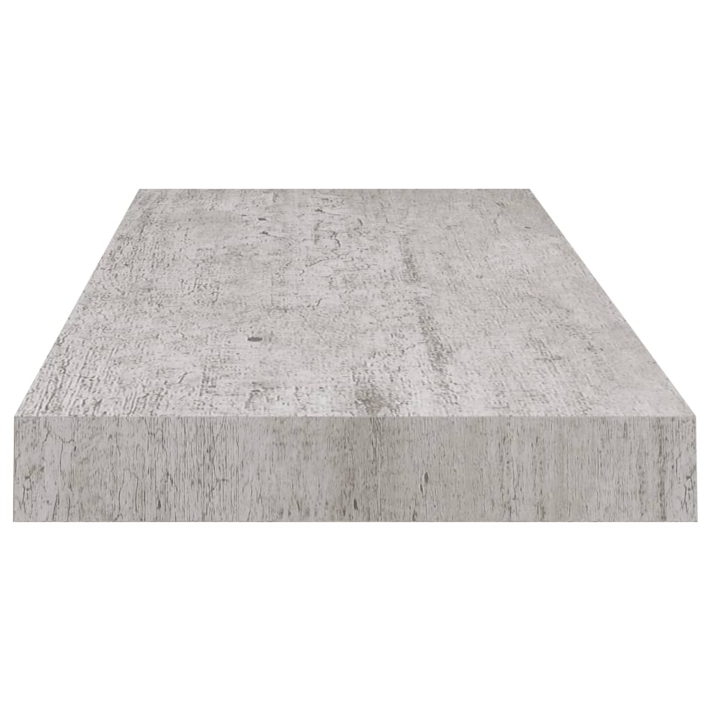 Plovoucí Nástěnná Police Betonově Šedá 60 X 23,5 X 3,8 Cm Mdf Betonová Šedá