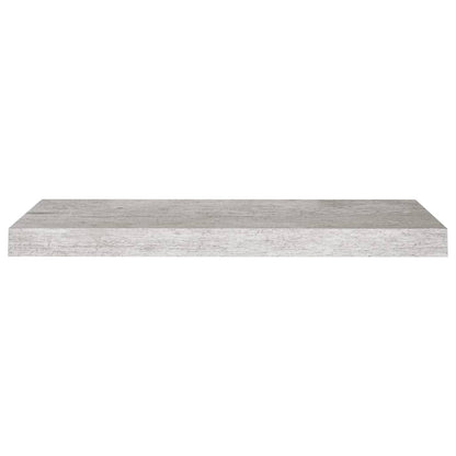Plovoucí Nástěnné Police 2 Ks Betonově Šedé 60X23,5X3,8 Cm Mdf