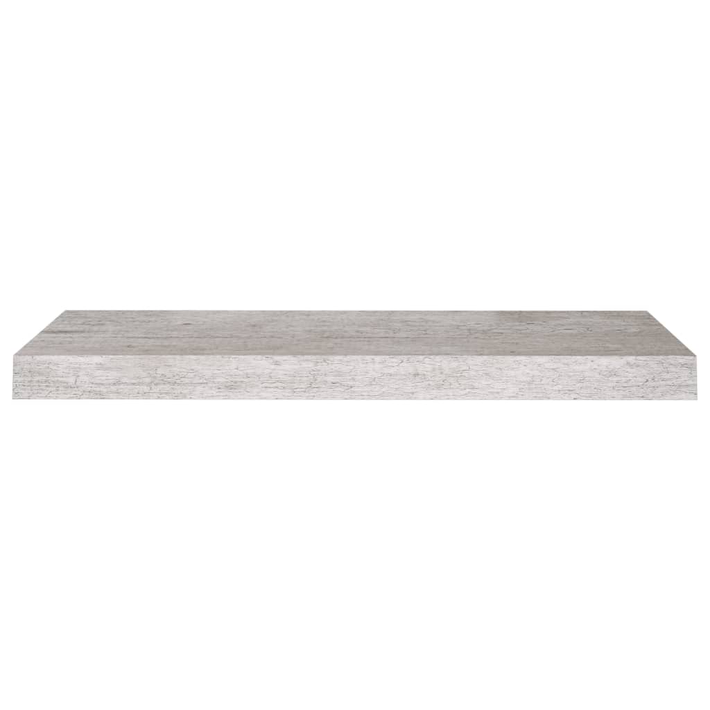 Plovoucí Nástěnné Police 4 Ks Betonově Šedé 60X23,5X3,8 Cm Mdf Betonová Šedá