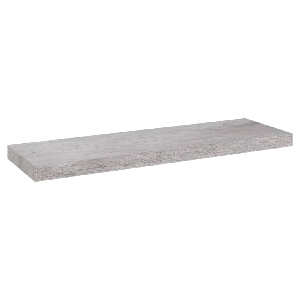 Plovoucí Nástěnná Police Betonově Šedá 80 X 23,5 X 3,8 Cm Mdf Betonová Šedá
