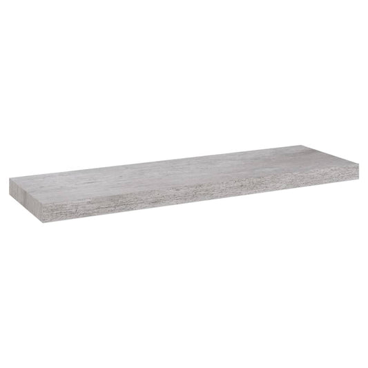 Plovoucí Nástěnná Police Betonově Šedá 80 X 23,5 X 3,8 Cm Mdf Betonová Šedá