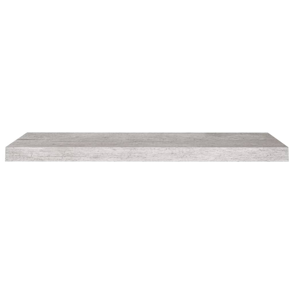 Plovoucí Nástěnná Police Betonově Šedá 80 X 23,5 X 3,8 Cm Mdf Betonová Šedá