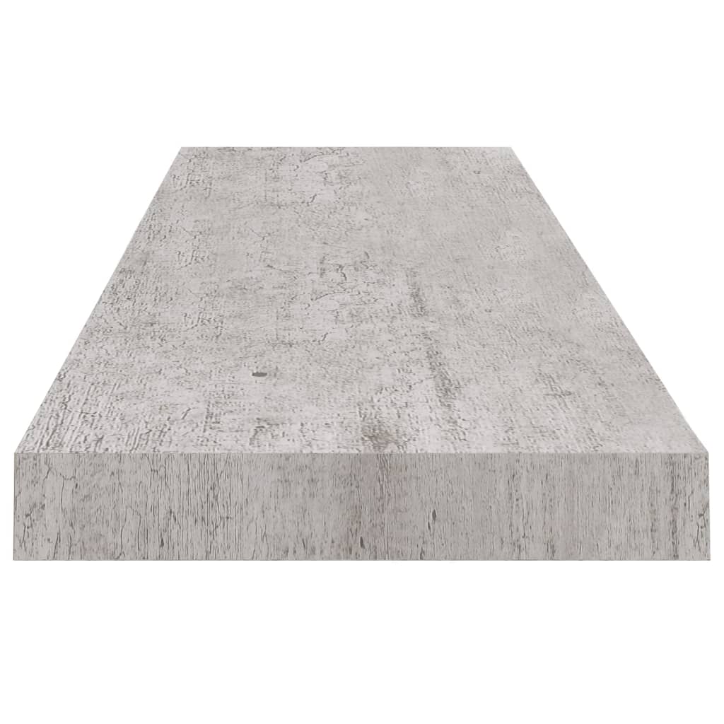 Plovoucí Nástěnná Police Betonově Šedá 90 X 23,5 X 3,8 Cm Mdf Betonová Šedá