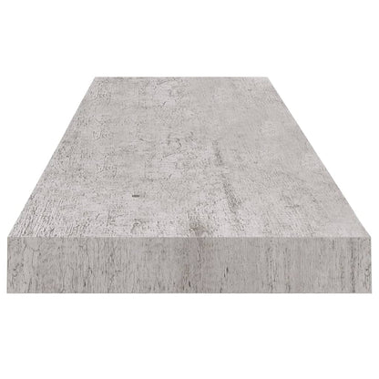 Plovoucí Nástěnné Police 4 Ks Betonově Šedé 90X23,5X3,8 Cm Mdf Betonová Šedá
