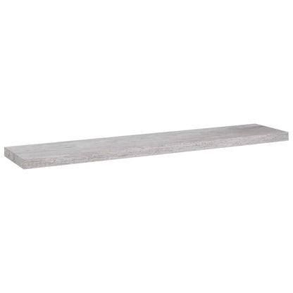 Plovoucí Nástěnná Police Betonově Šedá 120 X 23,5 X 3,8 Cm Mdf Betonová Šedá