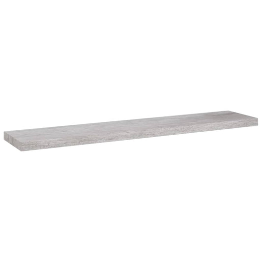 Plovoucí Nástěnná Police Betonově Šedá 120 X 23,5 X 3,8 Cm Mdf Betonová Šedá