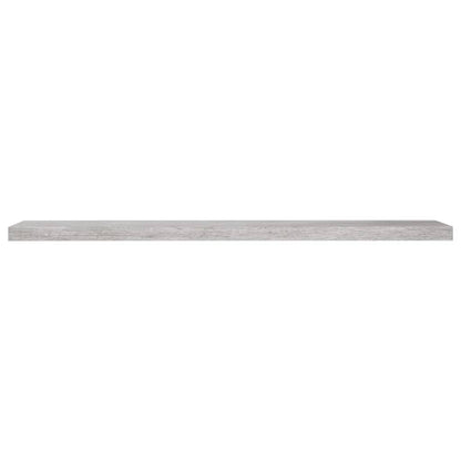 Plovoucí Nástěnné Police 2 Ks Betonově Šedé 120X23,5X3,8 Cm Mdf Betonová Šedá
