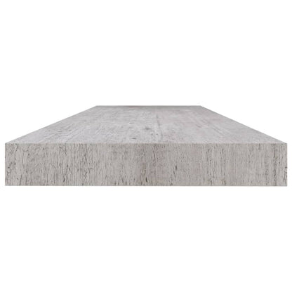Plovoucí Nástěnné Police 4 Ks Betonově Šedé 120X23,5X3,8 Cm Mdf Betonová Šedá