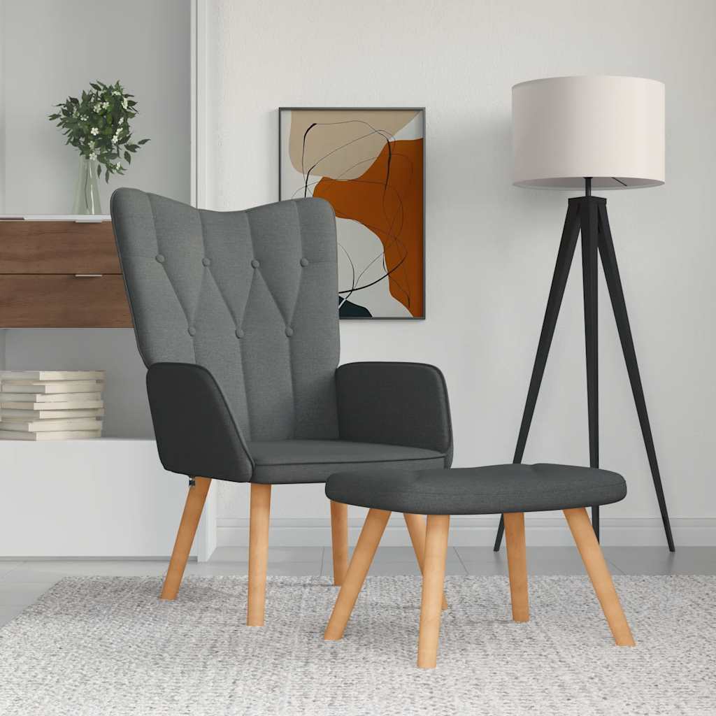 Relaxační Křeslo Se Stoličkou Textil