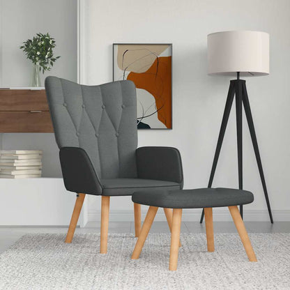 Relaxační Křeslo Se Stoličkou Textil