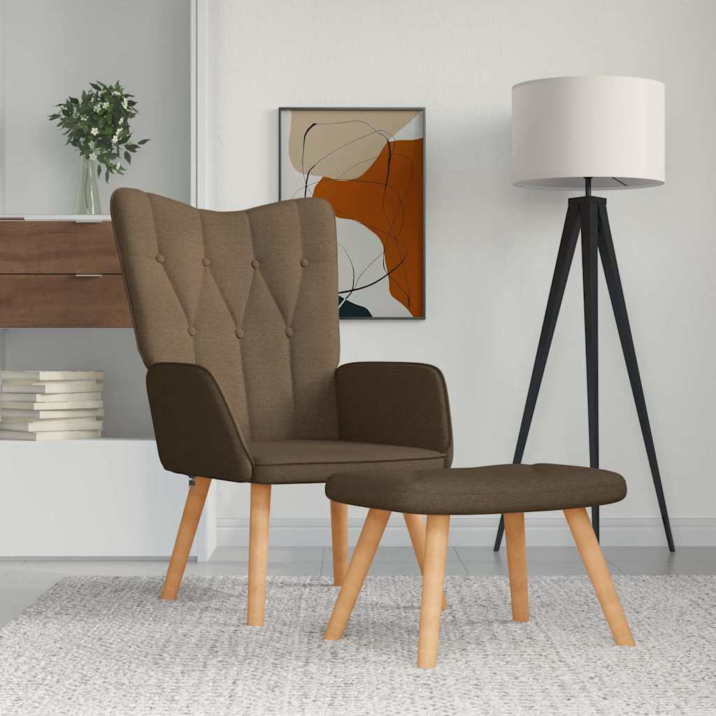 Relaxační Křeslo Se Stoličkou Textil