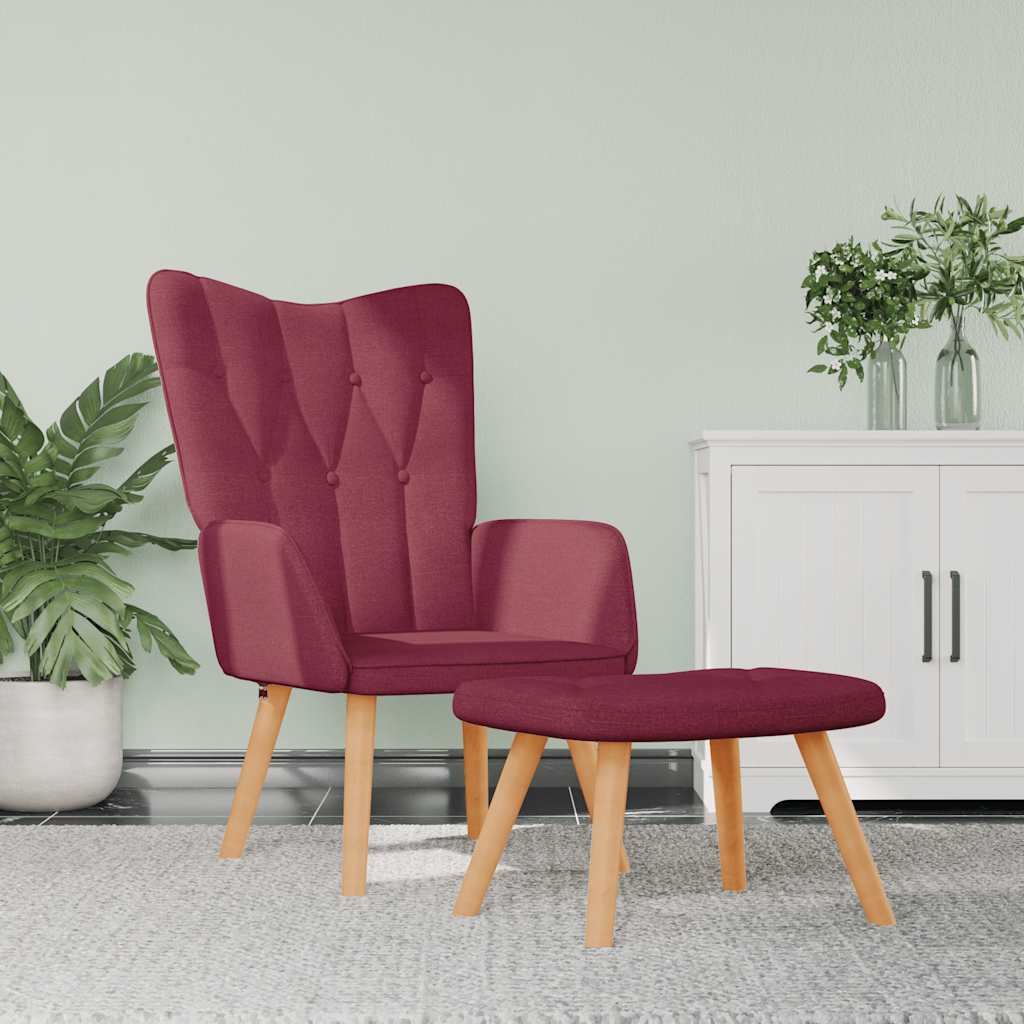 Relaxační Křeslo Se Stoličkou Textil