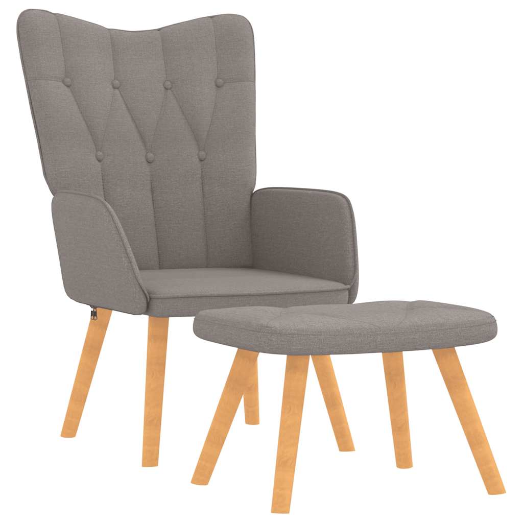Relaxační Křeslo Se Stoličkou Textil