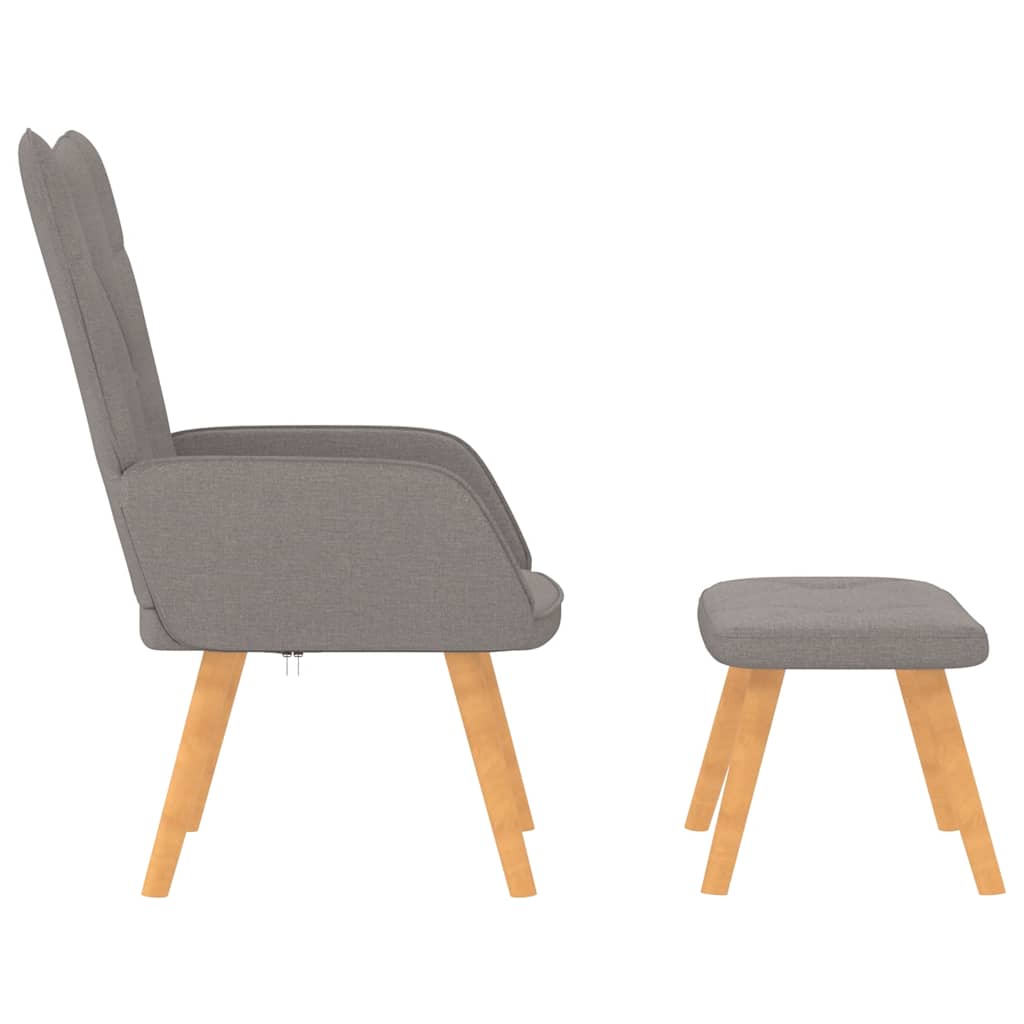 Relaxační Křeslo Se Stoličkou Textil