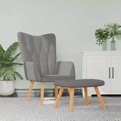 Relaxační Křeslo Se Stoličkou Textil