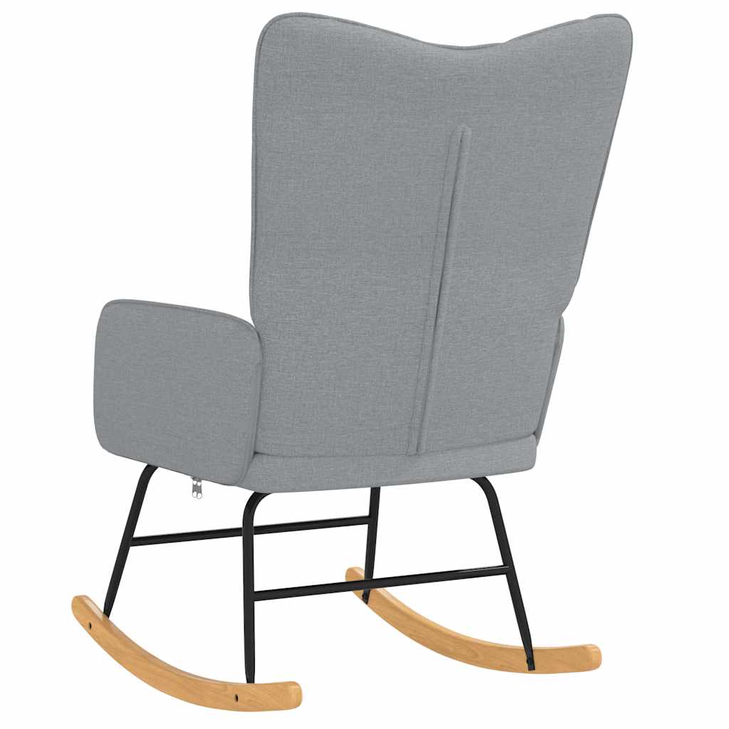 Houpací Křeslo Světle Šedé Textil