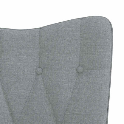 Houpací Křeslo Světle Šedé Textil