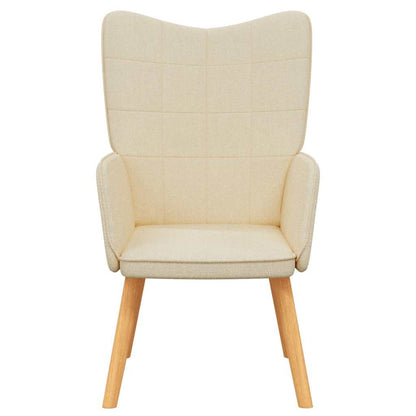 Relaxační Křeslo Krémové Textil