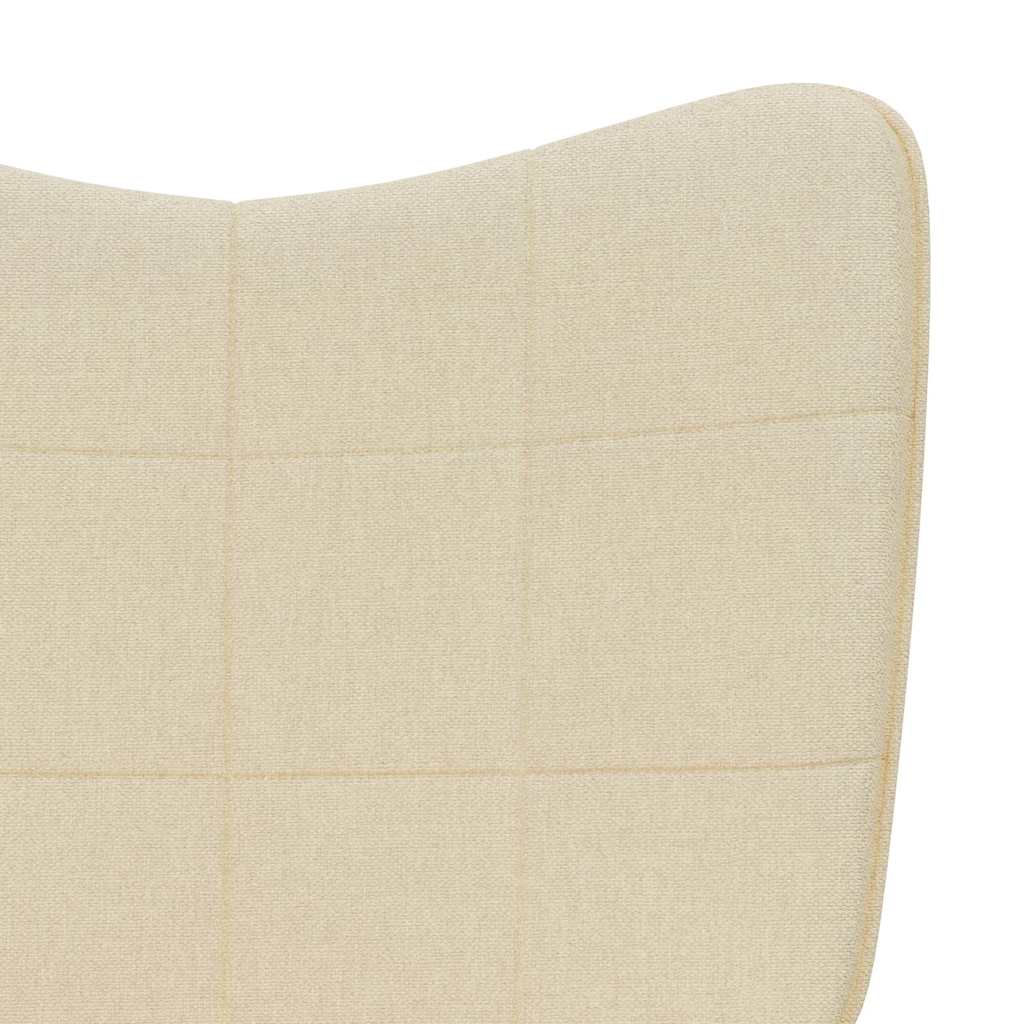 Relaxační Křeslo Krémové Textil
