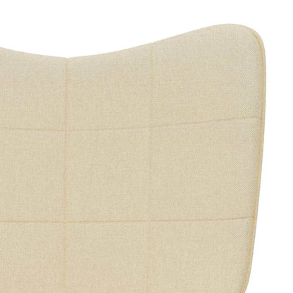 Relaxační Křeslo Krémové Textil
