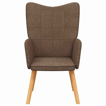 Relaxační Křeslo Hnědé Textil