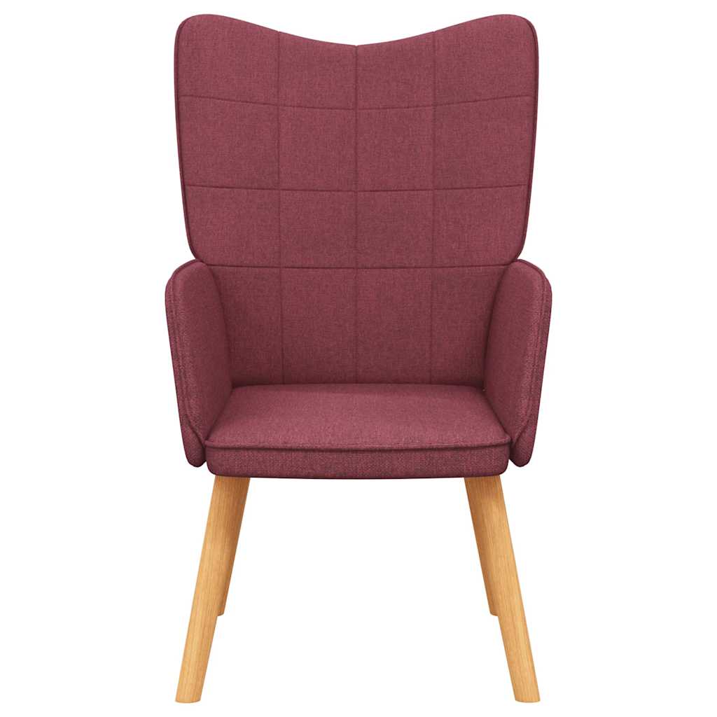 Relaxační Křeslo Vínové Textil