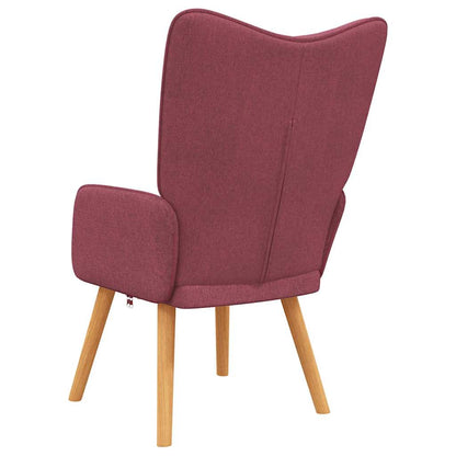 Relaxační Křeslo Vínové Textil