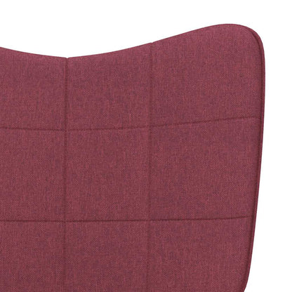Relaxační Křeslo Vínové Textil