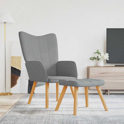 Relaxační Křeslo Se Stoličkou Textil
