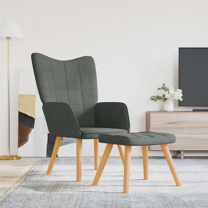 Relaxační Křeslo Se Stoličkou Textil
