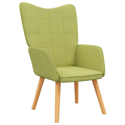 Relaxační Křeslo Se Stoličkou Zelené Textil