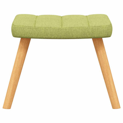 Relaxační Křeslo Se Stoličkou Zelené Textil