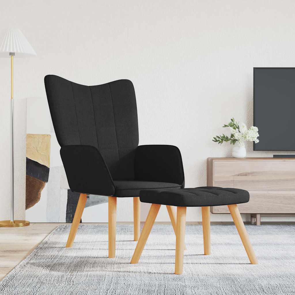 Relaxační Křeslo Se Stoličkou Textil