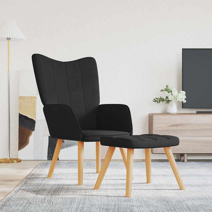 Relaxační Křeslo Se Stoličkou Textil