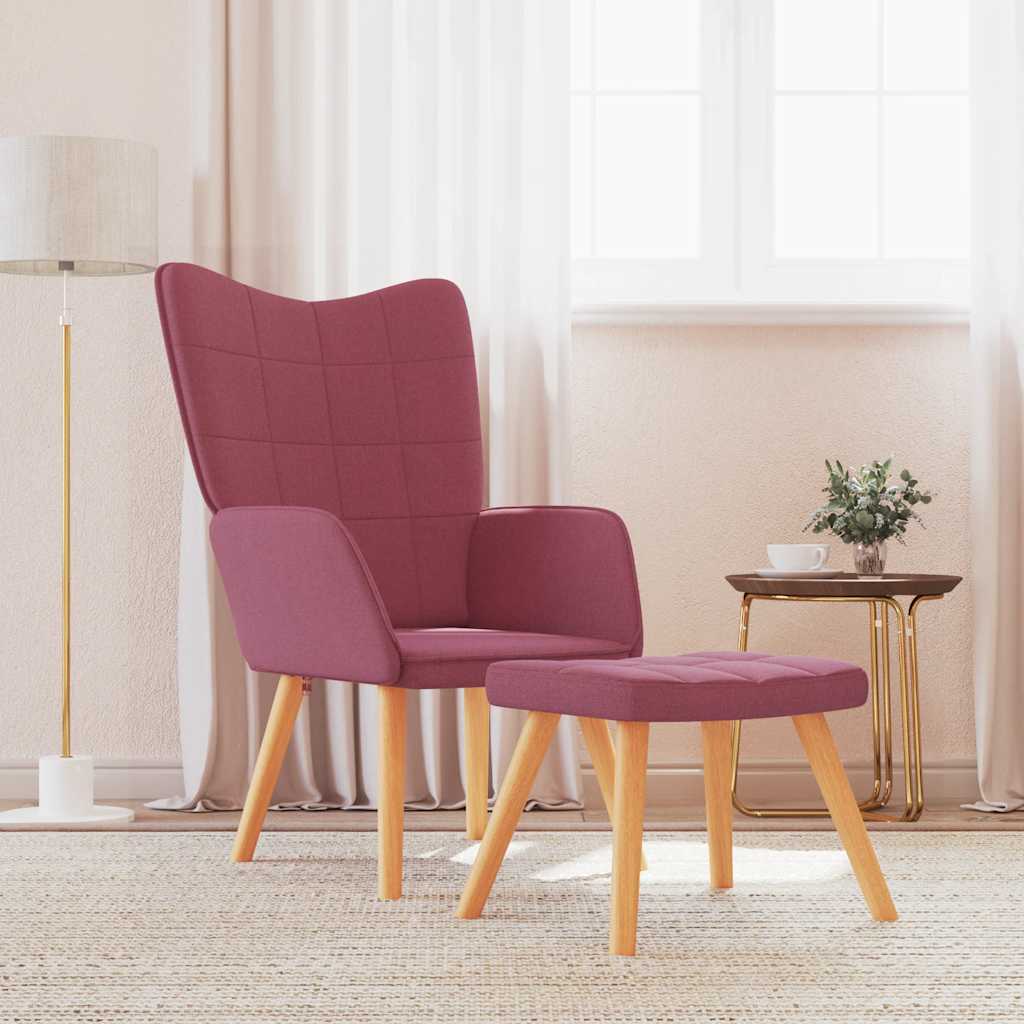 Relaxační Křeslo Se Stoličkou Textil