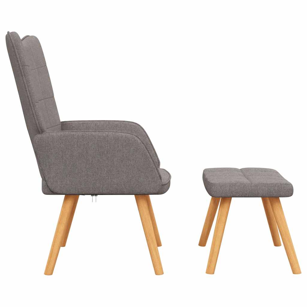 Relaxační Křeslo Se Stoličkou Textil