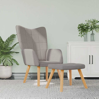 Relaxační Křeslo Se Stoličkou Textil